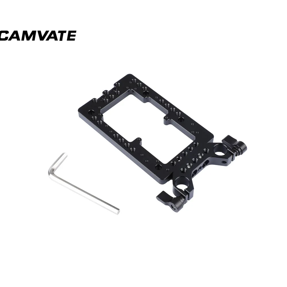 CAMVATE кольцевой Сырная Тарелка с Стандартный камеры со штангой 15 мм кронштейн и 1/4 "-20 M3 монтажных отверстий для батарея камеры DSLR крепление Системы