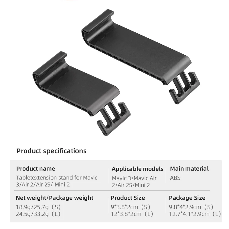 1PC รีโมทคอนโทรลที่วางแท็บเล็ต Bracket Mount ที่เสียบบเงินที่ตั้งฐานสำหรับ DJI Mavic 3/Mavic Air 2/Air 2S/Mini 2 Drone อุปกรณ์เสริม
