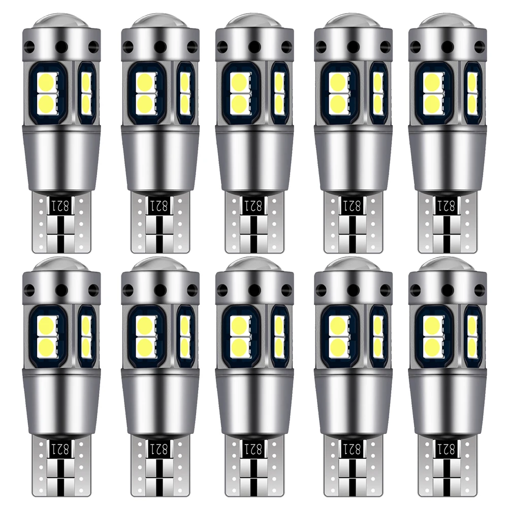 10x T10 LED W5W Canbus 194 168 Error Free LED Clearance Parking Light for BMW Audi Volvo Toyota Subaru Peugeot Nissan Kia Lada