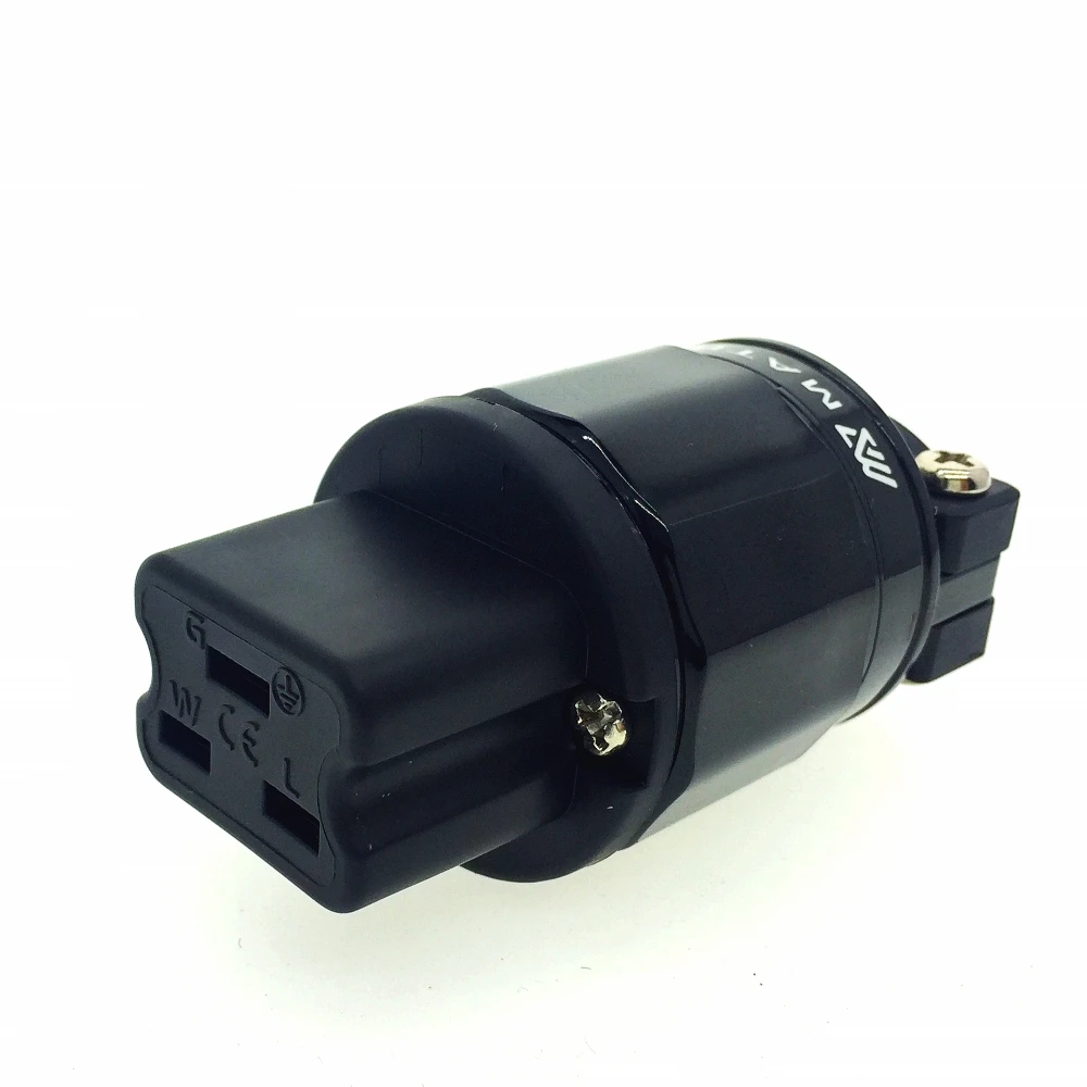 MATIHUR FI-31 Red copper 24k Gold Plated 20A C19 IEC Connector AudioPhile HIFI