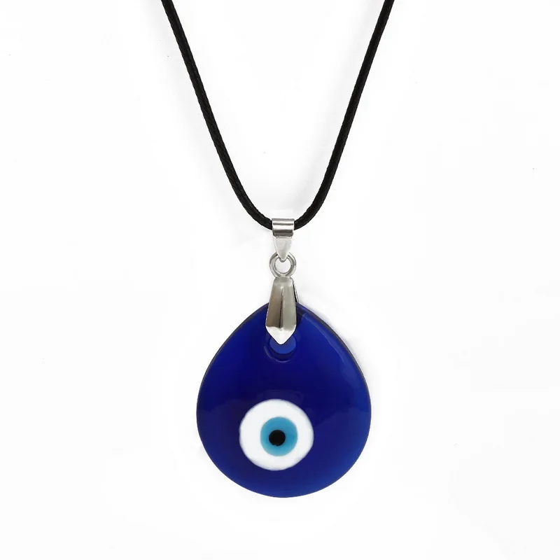 Vintage Turkish Evil Eye Pendant Choker Necklace Lucky Blue Evil Eyes Clavicle Chain Necklace Party Jewelry For Women Gift
