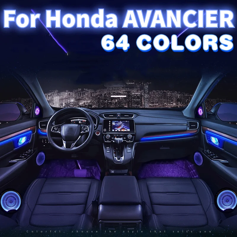 Suitable for 20-21 Honda AVANCIER URV Atmosphere Light Original Factory Central Control Foot Lamp Door Atmosphere Light 64 Color