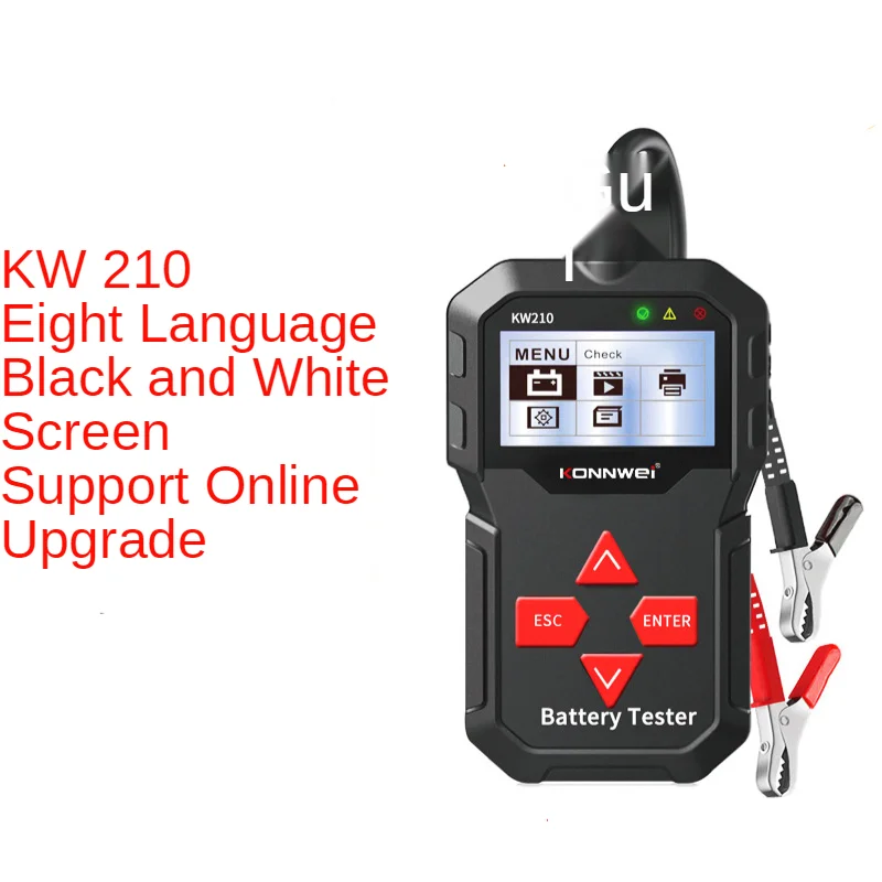 KONNWEI KW210 Battery Tester 12V Automotive Battery Tester Car Battery Tester Digital Cranking Charging Testing Auto Car Tool