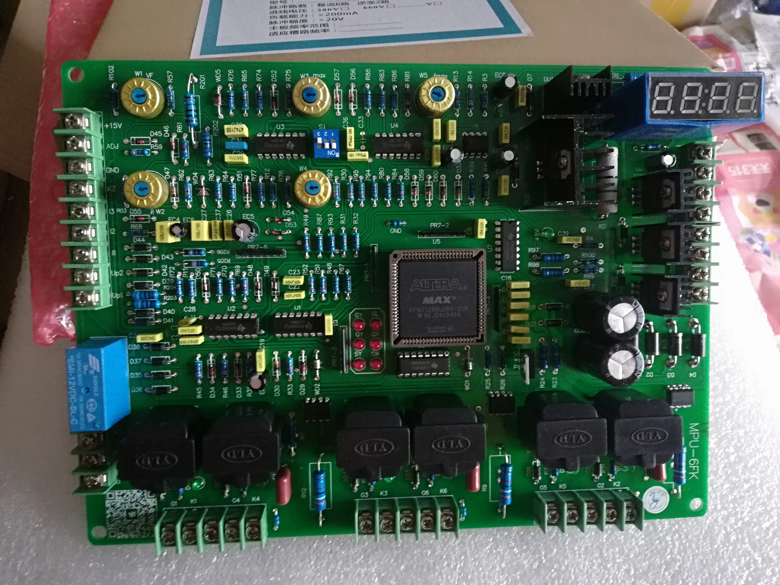 Medium Frequency Furnace Control Board Computer Board Accessories MPU-6fk_S Circuit Board 6 Pulse Transformer Board Large Chip S