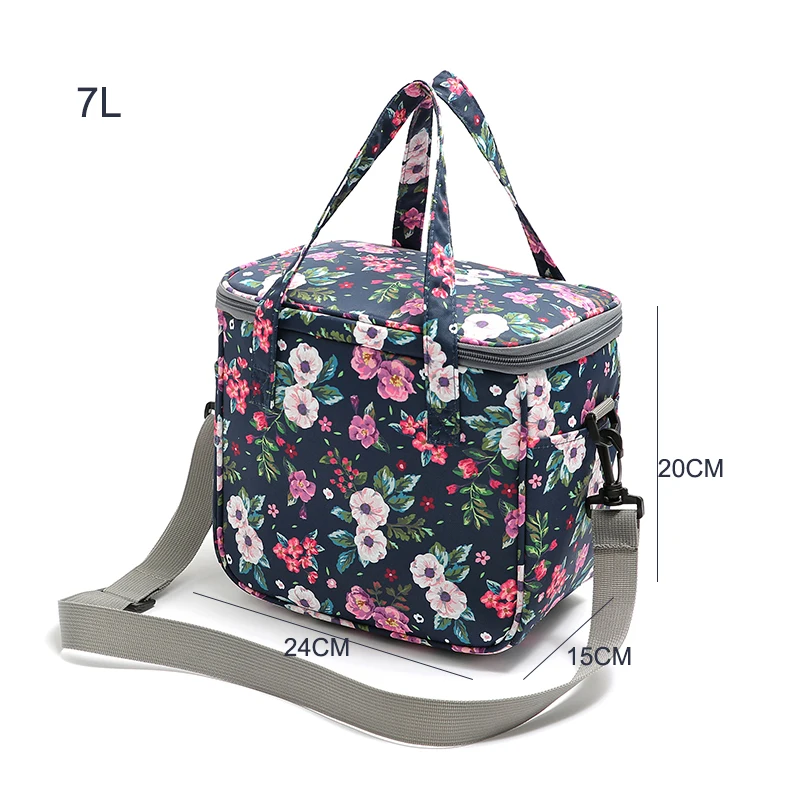 SANNE Colorful New Fashion 7L Cooler Bag Thermal Diagonal Portable Waterproof Insulated Thermal Ice Picnic Bag for Food