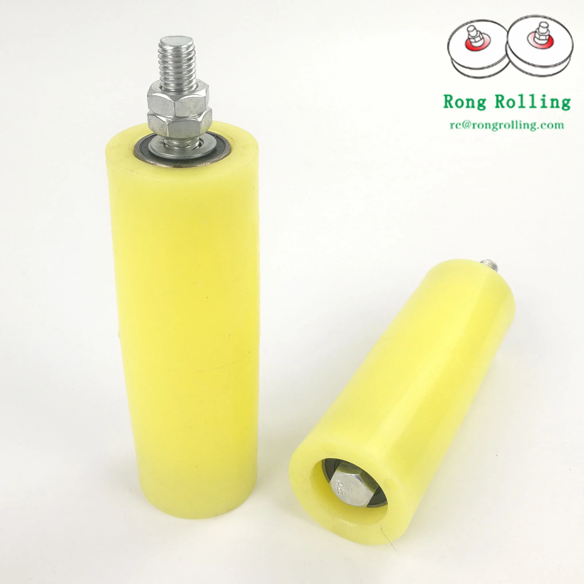 Diameter 50mmand length 150 mm with M12 screws,Sliding door support wheels, rollers, nylon wheels,gate rollers/wheels/pulleys