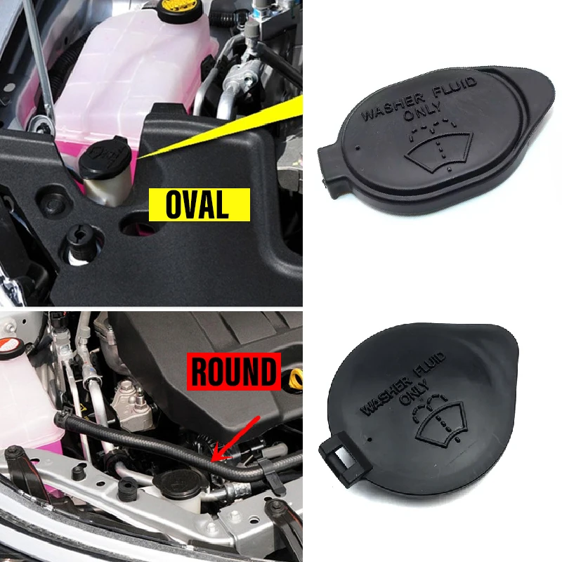 Reamocea Auto Glass Windshield Washer Fluid Reservoir Tank Bottle Cap Cover Fit for Toyota Corolla Vios Yaris RAV4 Echo tC Lexus