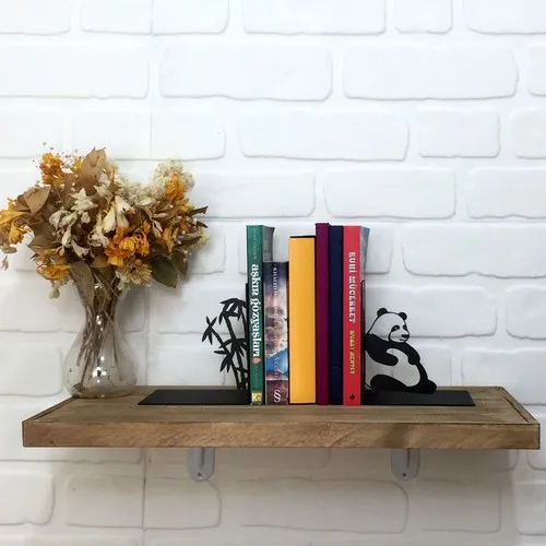 Metal Book Holder ''Panda And Bambu''