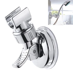 Punch-Free Shower Head Handset Holder, Chrome Bathroom Wall Mount, Adjustable Suction Bracket, Beautifully Polished Brand, New