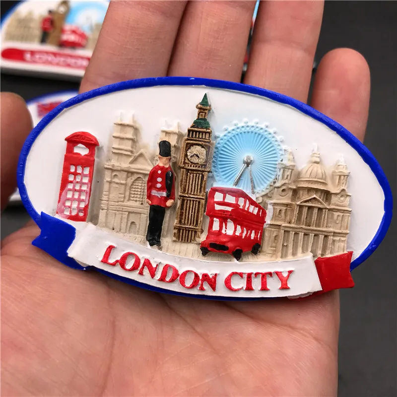 Resin magnetic creative 3d World tourism souvenirs fridge magnets refrigerator souvenirs from London England collection gifts