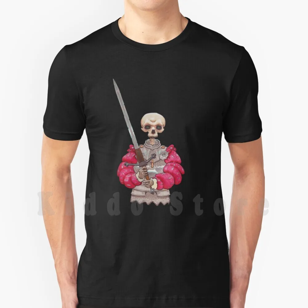 Skeleton Knight T Shirt Men Cotton Cotton S-6xl Claymore Skeleton Gothic Landsknecht