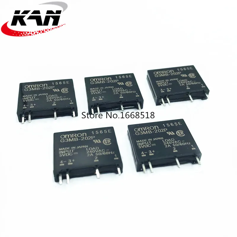 10pcs New original solid state relay G3MB-202P-5VDC G3MB-202P-12VDC  3MB-202P DC-AC PCB SSR In 5VDC,12VDC Out 240V AC 2A