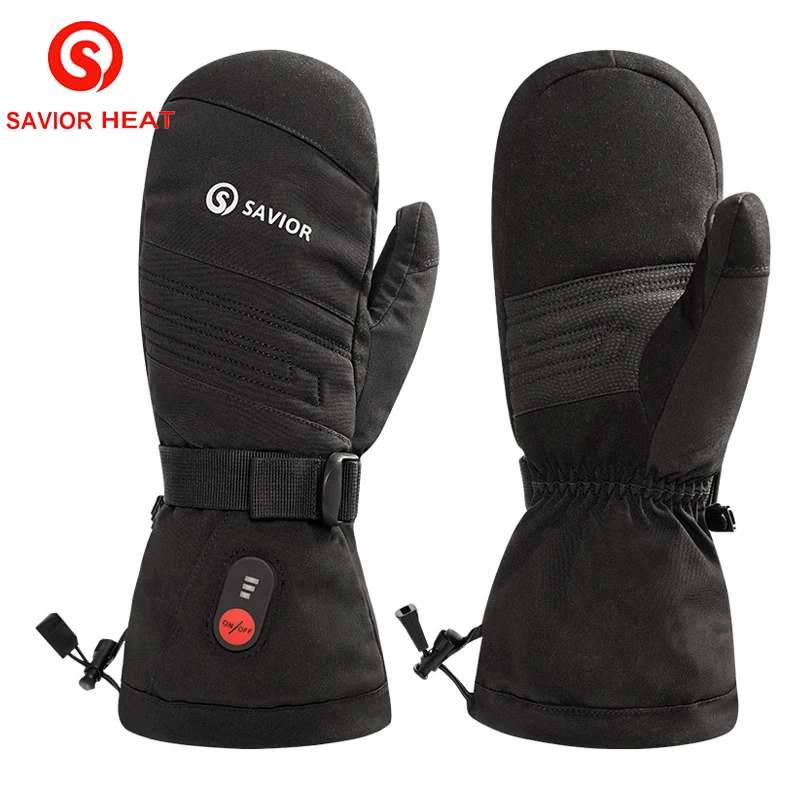 SAVIOR Winter 7.4V Electric Battery Heated Gloves Rechargeable For Skiing Fishing Riding Hunting Keep Thermal Waterproof