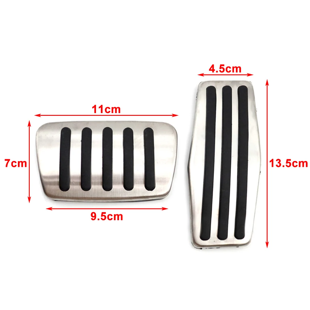 AT Car Gas Brake Pedals Cover 2Pcs For Chevrolet Cruze Malibu Impala Equinox For Buick Lacrosse Envision Regal For Cadillac XTS