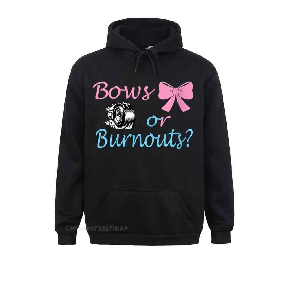 Womens Bows Or Burnouts Gender Reveal Party Idea For Mom Or Dad Hoodie Man Hoodies Vintage Sportswears Designer Sweatshirts