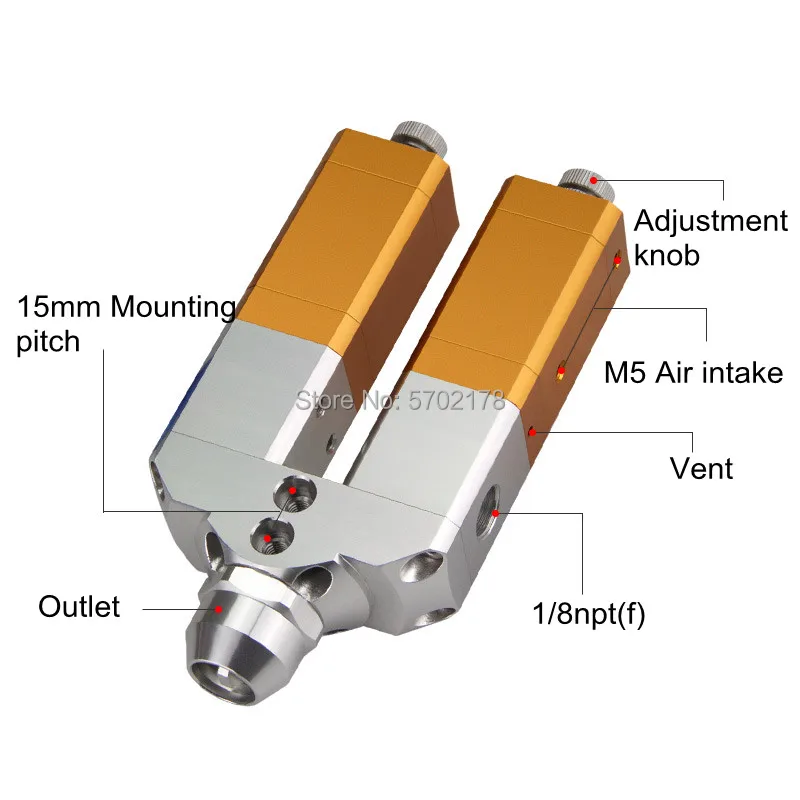 BY- 31AB double liquid suckback double cylinder precision large flow dispensing valve