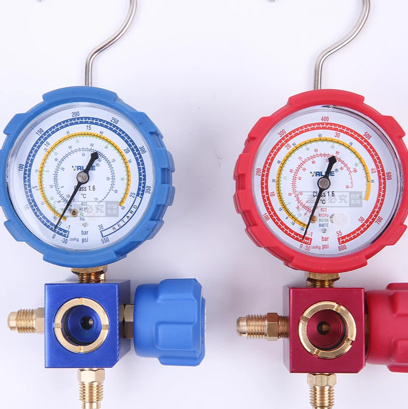 VALUE VMG-1 High and Low Pressure Single Meter Valve Refrigerant Pressure Gauge Refrigerant Fluoride Meter  hvac tools