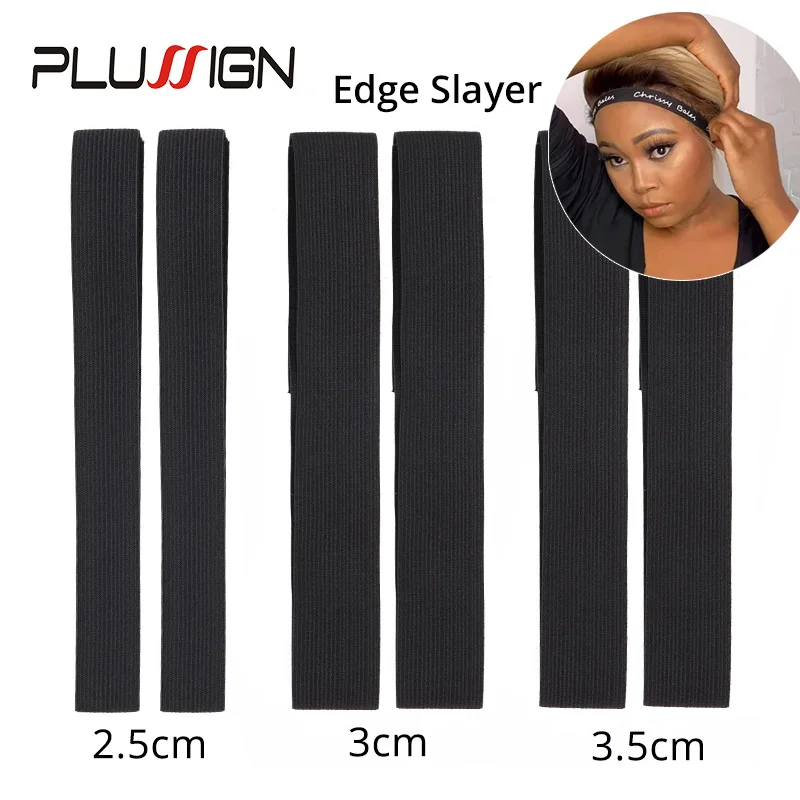 

Plussign Edge Laying Scarf Wig Grip Band For Lace Frontal Wigs Non Slip Hair Wrap Adjustable Elasctic Headbands For Wigs