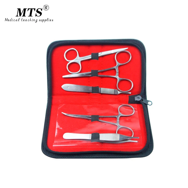 MTS Biological Dissection Tools Suture Silicone Thread Laboratory Equipment Tools Scissors Tweezers Knife Handle image 5