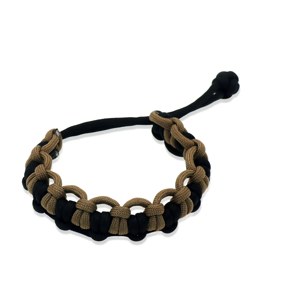 Outdoor Adjustable Survival Parachute Cord Paracord Bracelet For Camping Hiking 4 Colors