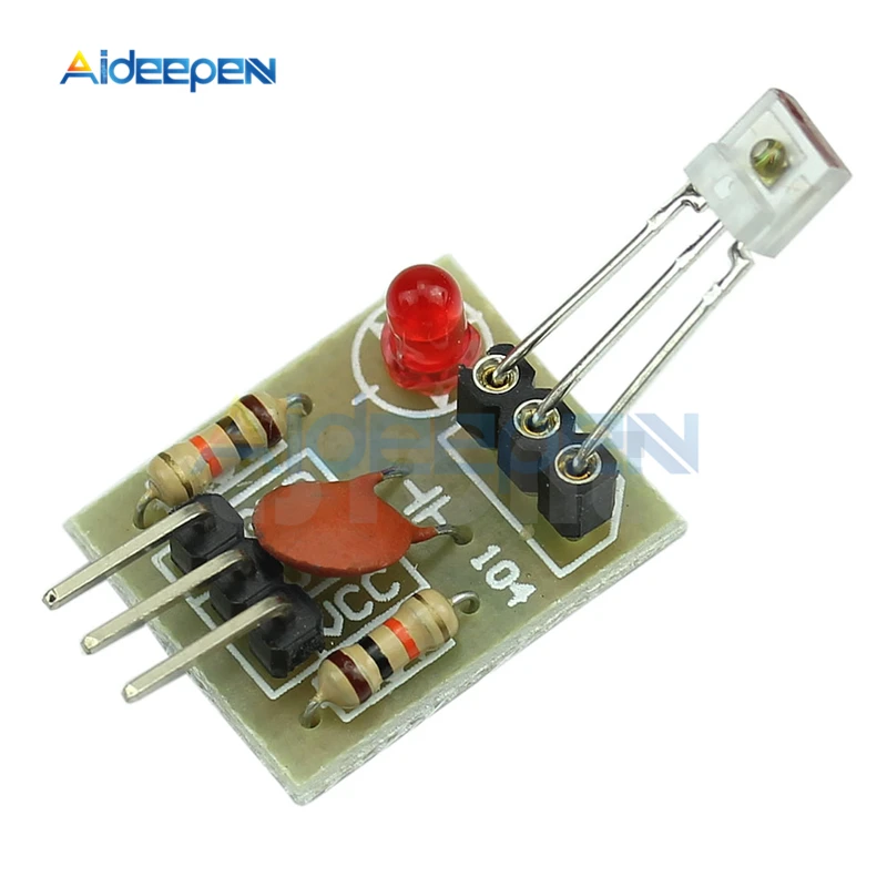 1Pcs 5V Laser Detector Sensor Module Non-modulator Tube Laser Receiver Detect Module High Level Laser Light Detected For Arduino