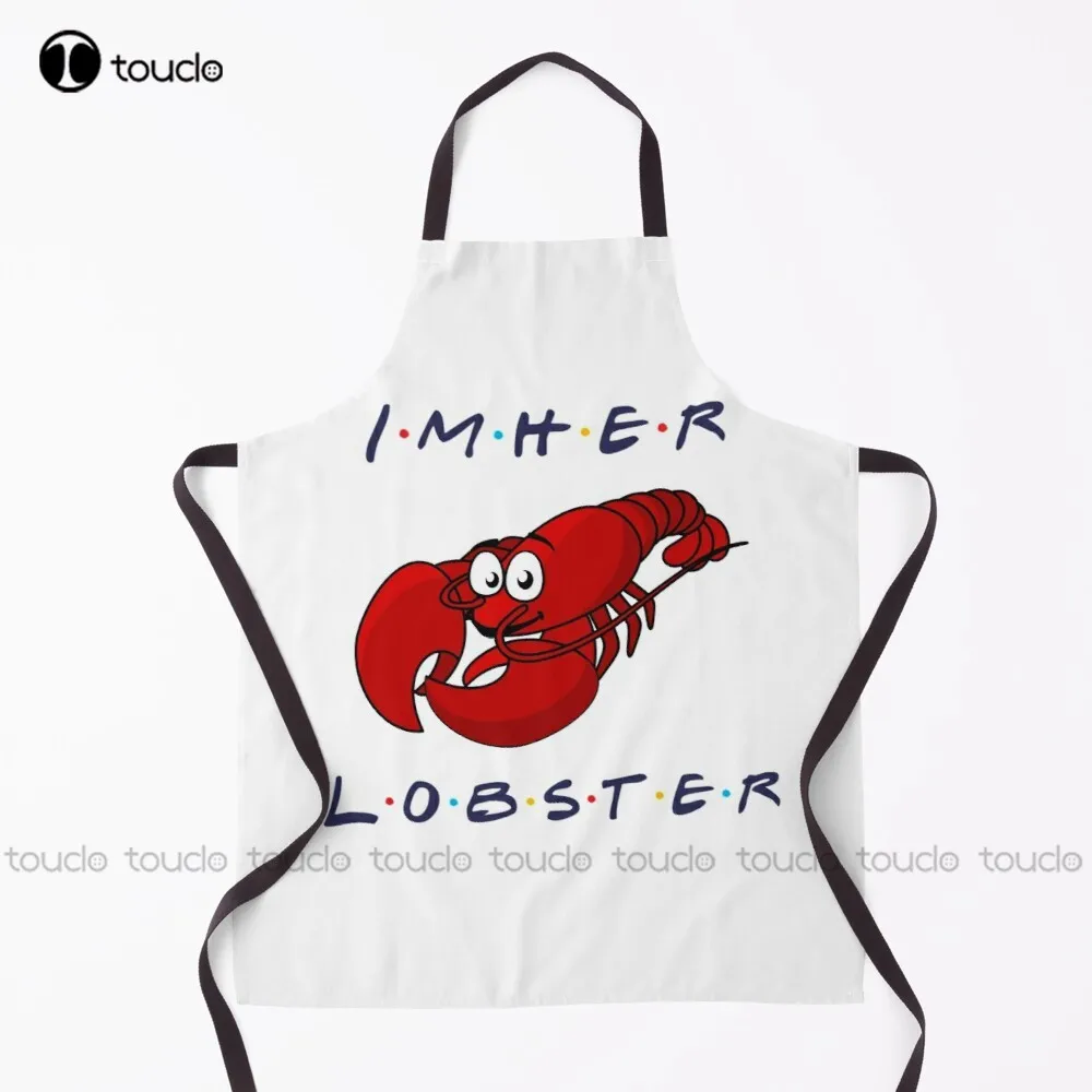 New I Am Her Lobster Apron Garden Kitchen Household Cleaning Personalized Custom Apron For Women Men Unisex Adult