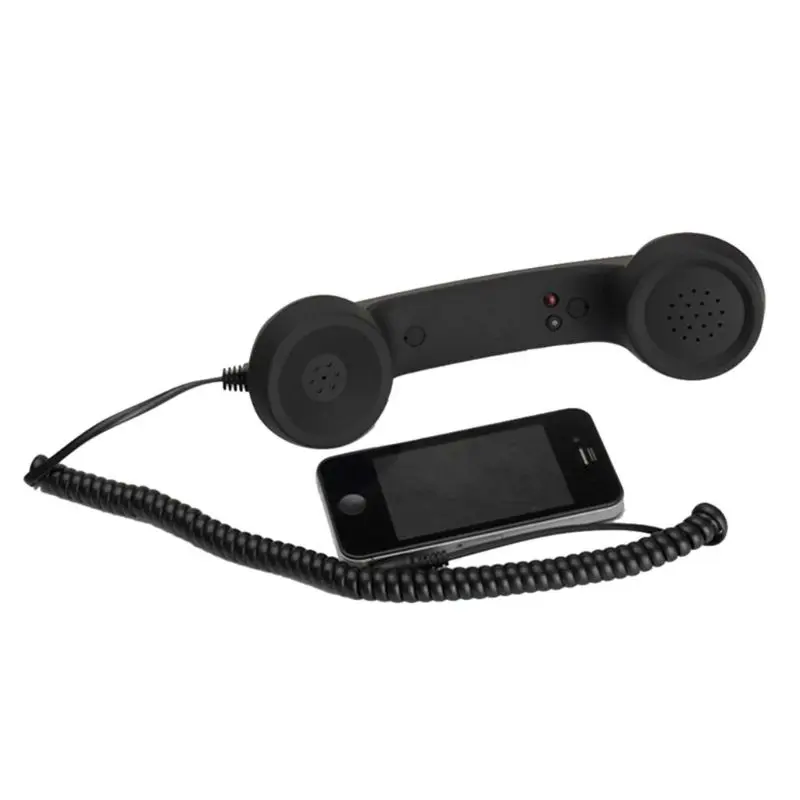 Universal Retro Radiation-proof Telephone Handset Headphones for Phone Calls