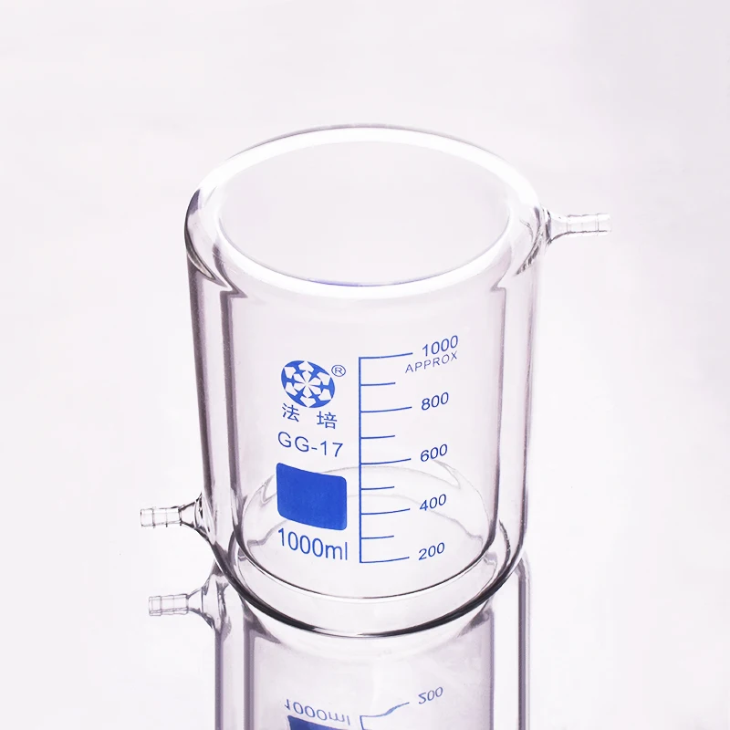 

FAPEI Double-deck beaker,Low form with tick marks 1000ml,Double-layer cold trap,Graduations,Photocatalytic reaction bottle