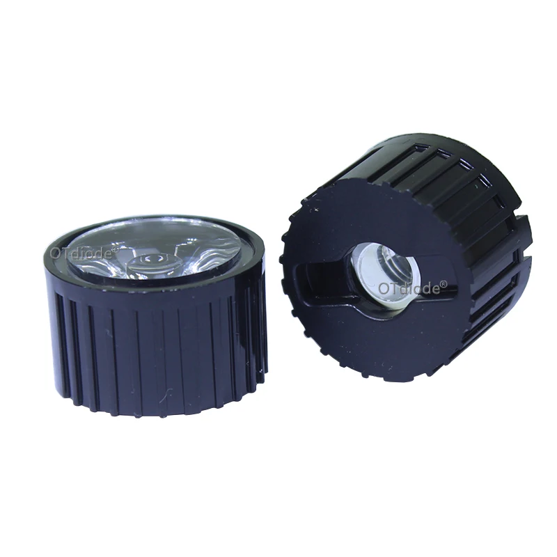 50set/lot 5 8 10 15 25 30 45 60 90 120 Degrees LED Lens 20mm PMMA Lens + Bracket For DIY 1W 3W 5W High Power LED Chip COB