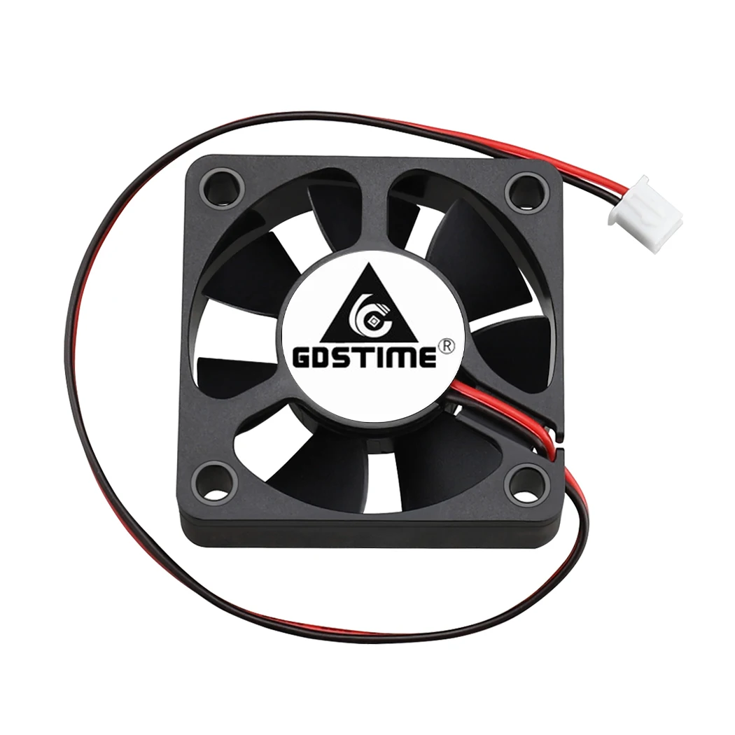 2 PCS Gdstime DC 12V 24V 2Pin 50x50x1 5mm 5015 Bürstenlosen PC CPU Kühler Fall Fan 50mm 5cm Industriellen Abgas Maschine Lüfter