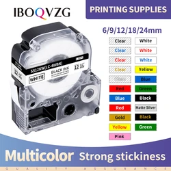 IBOQVZG 6/9/12/18/24mm Label Tape SS12KW ST9KW ST6KW ST18KW ST24KW Compatible for EPSON for king jim LW 300 400 600P 700 Maker