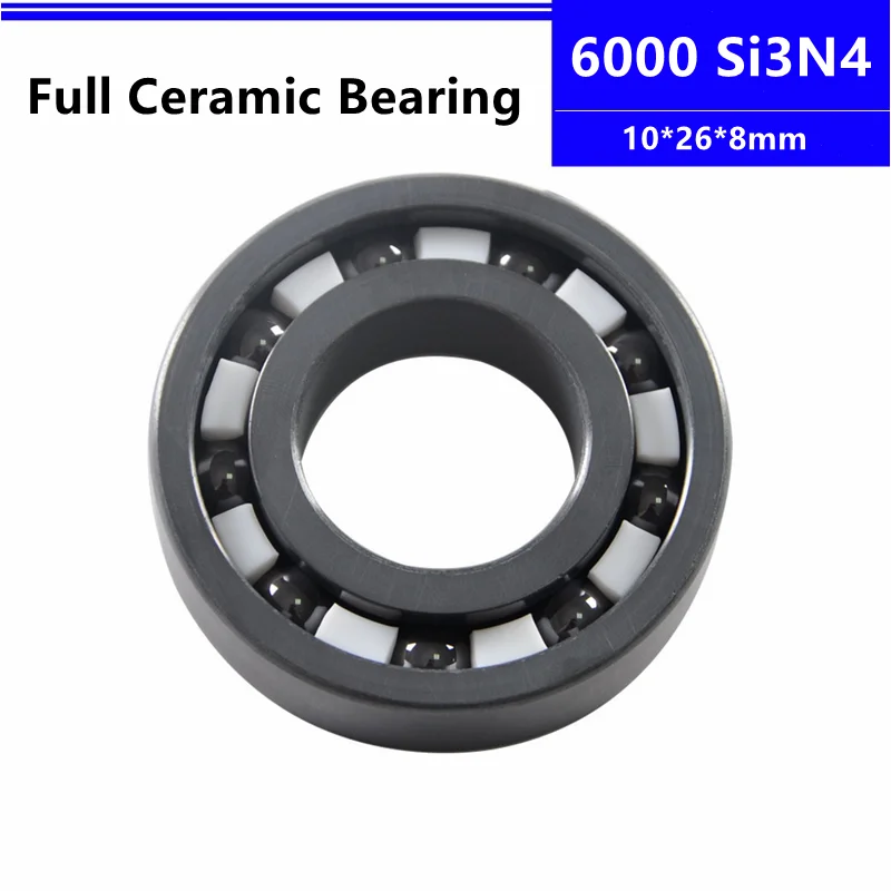 

Si3N4 ceramic bearing 6000 10*26*8mm full Ceramic deep groove ball bearing 10x26x8 mm