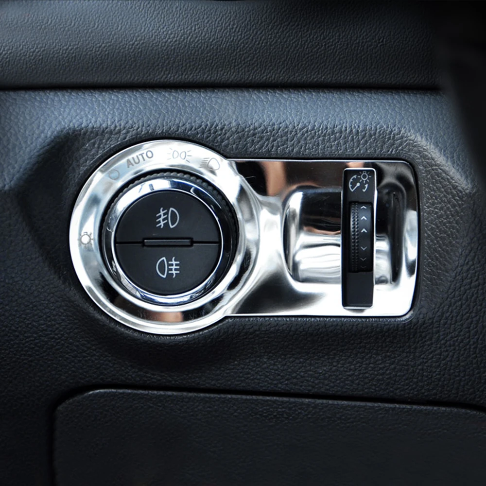 لسيارة شيفروليه ماليبو كروز تراكس أوبل موكا أسترا J إنسيجنيا مصباح من الفولاذ المقاوم للصدأ مفتاح المصباح لاصق تزيين/تقليم