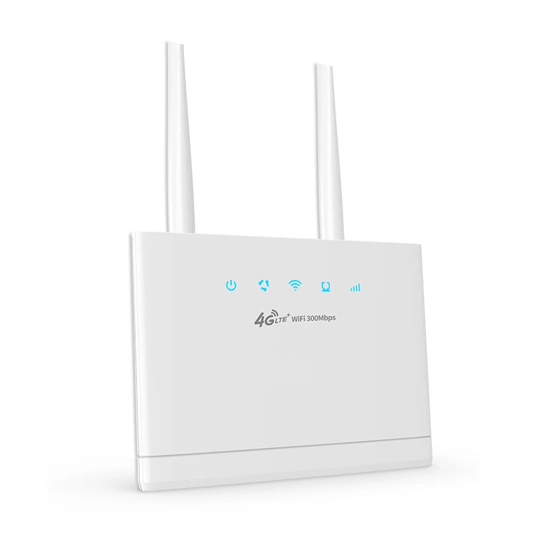 LTE Router CAT4 300Mbps Indoor 4G Indoor CPE SIM Card Wifi Route Unlocked FDD/TDD Card 5000 mAh battery RJ45 WAN LAN