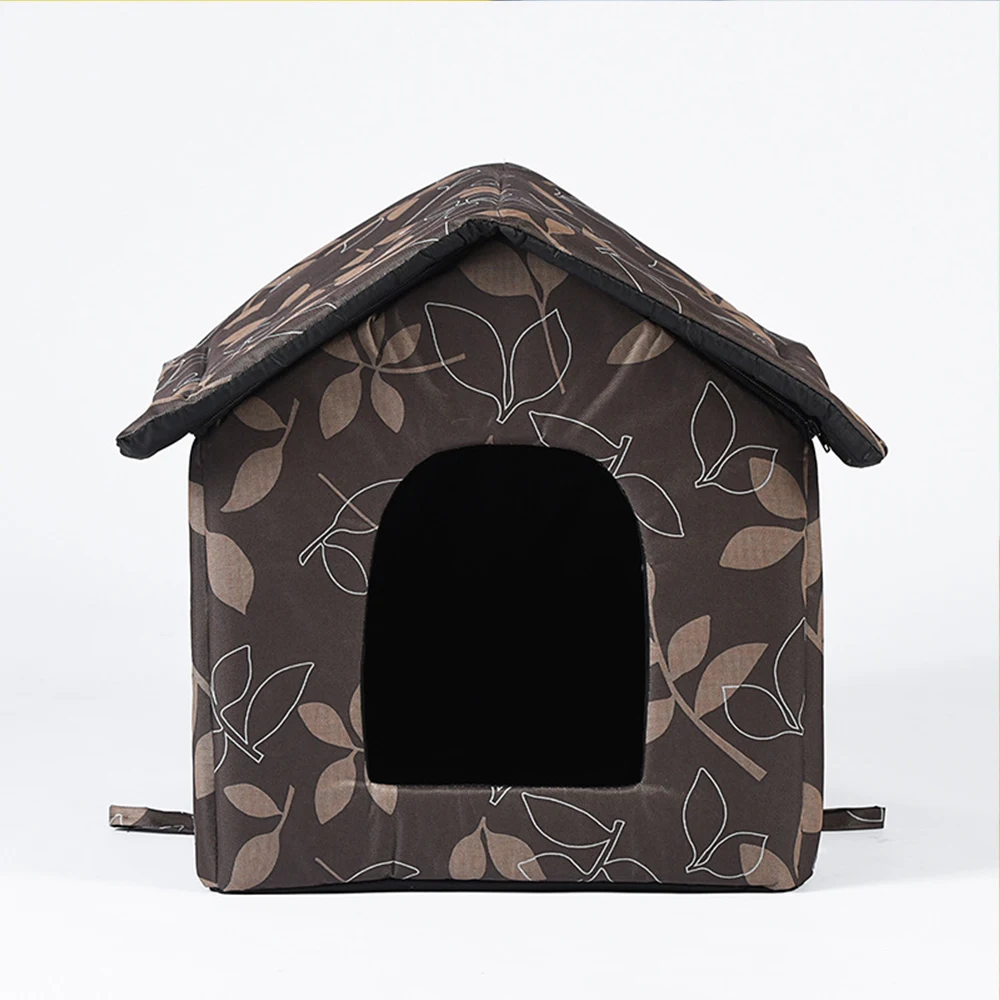 

Pet House Waterproof Oxford Cloth Dog Cat House Suitable For Indoor And Outdoor Kennel Mat Windproof Warm Nest Thickened Tent