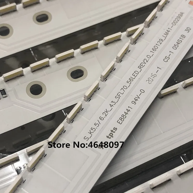 LED backlight strip for S amsung UE43M5500 UE43M5505  UE43M5550  UE43M5572  LM41-00299A BN96-39506A BN61-13354A