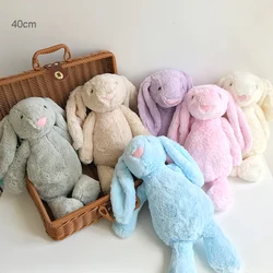 40CM Soft Stuffed Animals Kids Long Ear Bunny Rabbit Sleeping Dolls Cute Cartoon Plush Toys Children Birthday Gifts