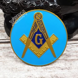 Masonic Auto Car Badge Aluminum material Emblem mason freemason BCM41 exquisite paint technique personality decoraction
