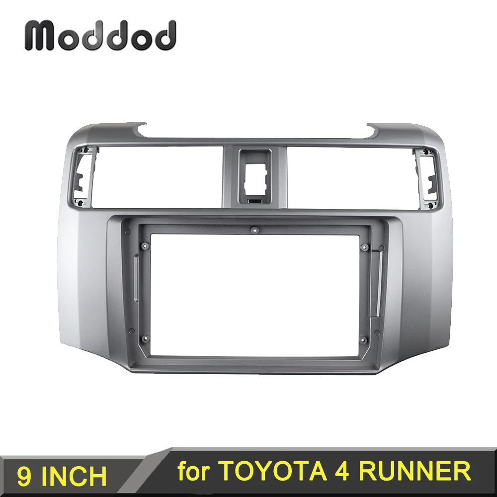 9 INCH Radio Fascia for TOYOTA 4 RUNNER 2009+ Faceplates Mounting Frames Stereo DVD Player Install Surround Trim Panel GPS Bezel