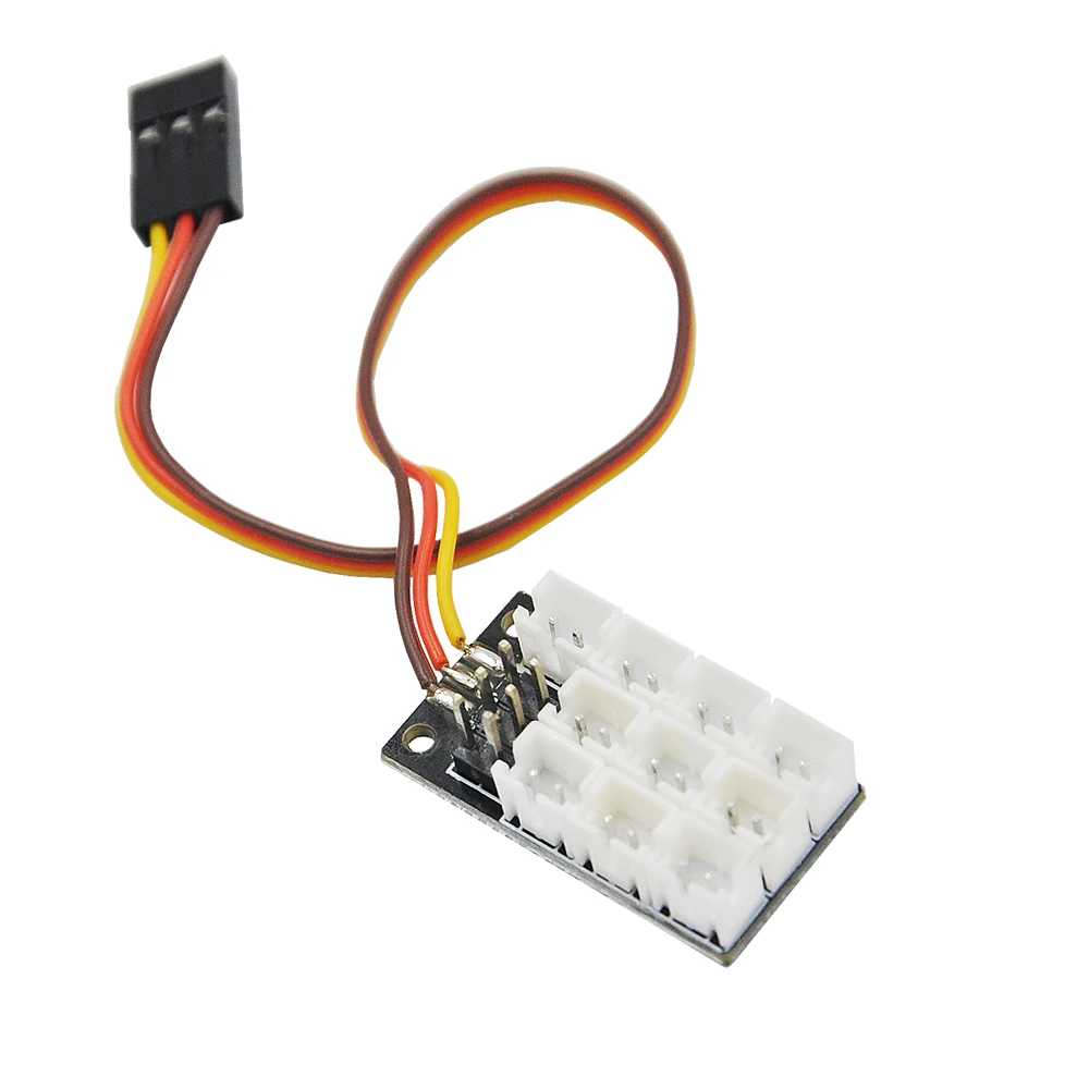 Light Group System Expansion Panel  PH2.0 10 Channels For M24 Tamiya MFC-03 Module 1/14 RC Truck Scania Actros TRX4 SCX10