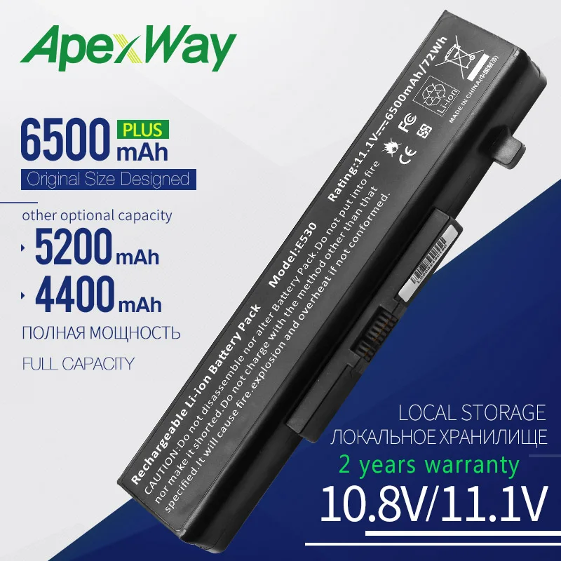 6500 mAh New Laptop Battery for Lenovo ThinkPad Edge E430 E440 E431 E435 E530 E531 E535 E540 E430C E545 K49A E49 45N1042 45N1043