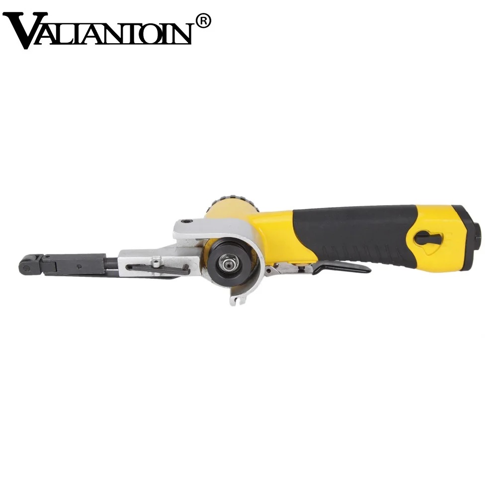 

VALIANTOIN 3/8" Air Belt Sander Air Angle Grinding Pneumatic Sanding Machine with Sanding Belts for Air Compressor Sanding