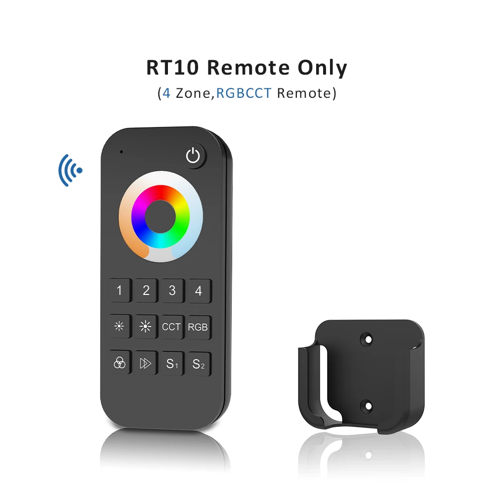 MJJC Tuya Smart Life LED RGBCCT Controller DC 12V 24V 5-in-1 Dimmer 2,4G RF Kabellose Fernbedienung LED-Streifenlicht Kompatibel mit Alice WT5