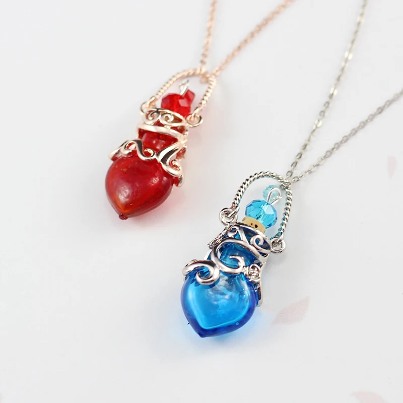 1PC Heart Glass Perfume Bottle Cremation Jewelry Keepsake Jewelry Memorial Jewelry Urn Necklace