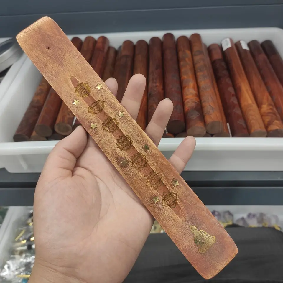 1pcs Artracyse Pine Wood Incense Board Indian Incense Stick Incense Stick Long Incense Holder Simple Solid Wood Incense Holder H