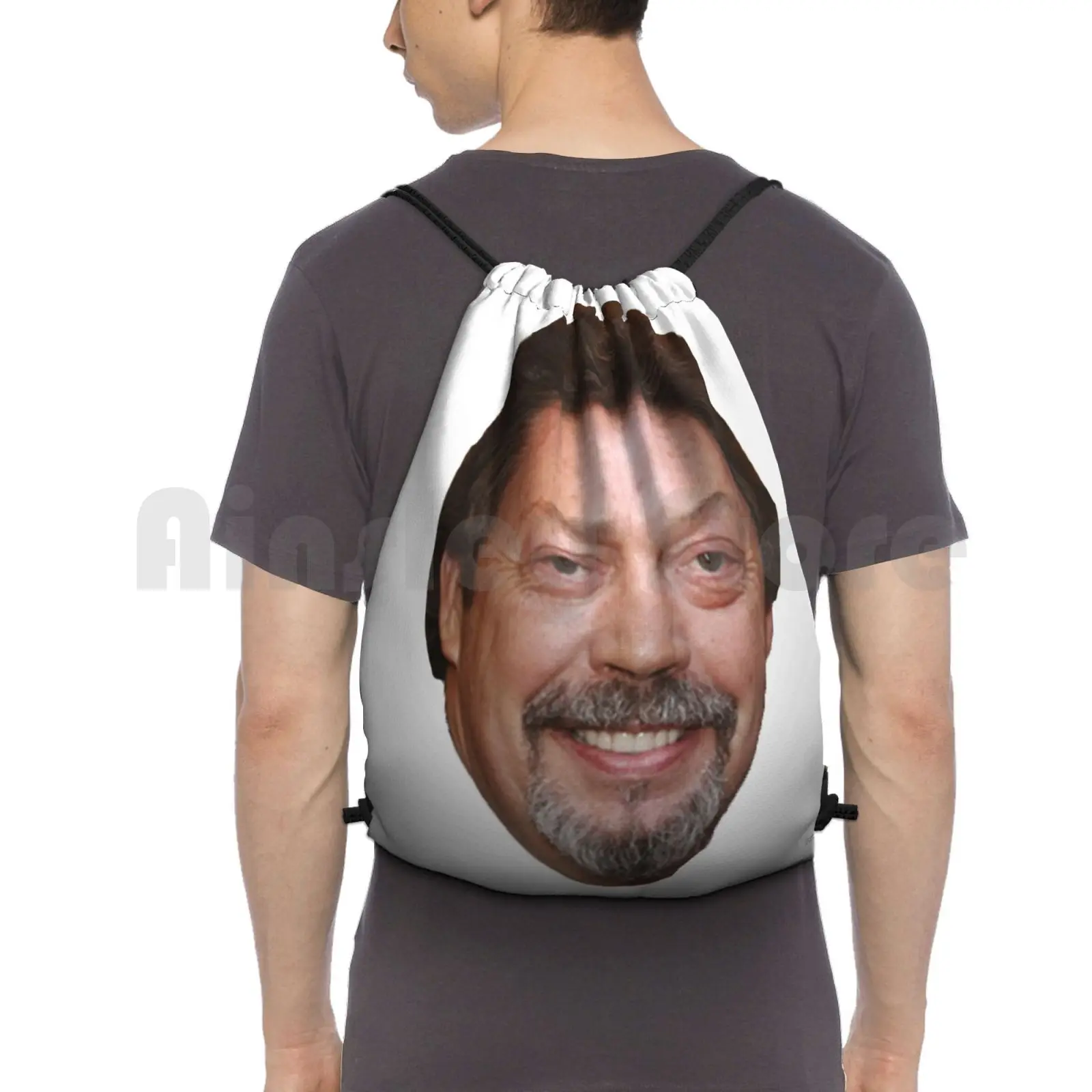 

Tim Curry Backpack Drawstring Bags Gym Bag Waterproof Tim Curry Tim Curry It Penny Wise Clown Horror Franknfurter Funny