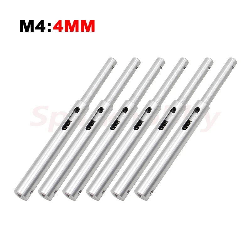 3/6PCS M3 M4 Lightweight Aluminum alloy Anti-Vibration Landing Gears Shock absorber Straight rod for RC aircraft shockproof ACCS