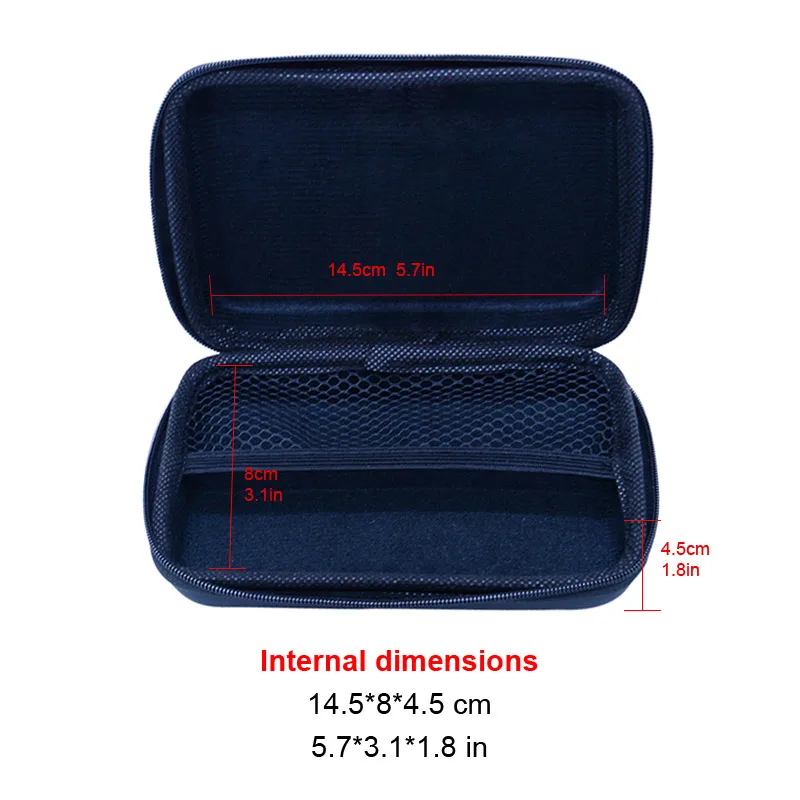 Hard EVA tool case tool box for Multimeter,multimeter Black box Outside 152x85x45mm / 6x3.4x1.8in (Not include multimeter)