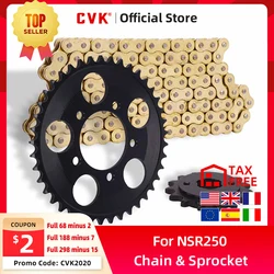 CVK 1 Set Front and Rear Gear Sprocket Chain & DID 520-120 Chain For Honda NSR250 P3 P2 Motorcycle Accessories