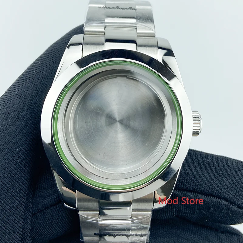 10ATM 330FT 39mm MILGAUSS Style Sapphire Crystal Watch Case Stainless Steel Watchband Fit ETA2836 Miyota8215 Seagull2836 Mov\'t